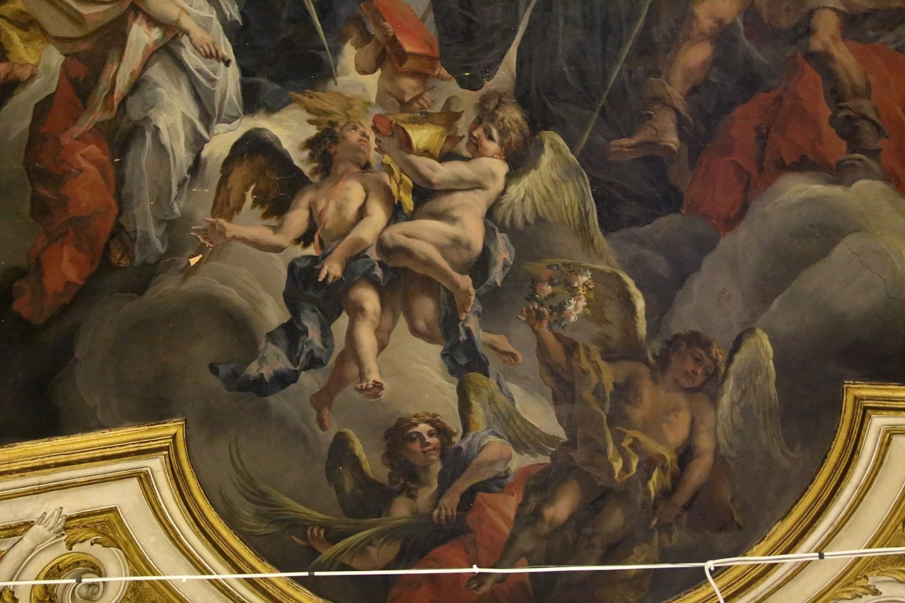 Santa Maria degli Angeli (Pistoia) - san sebastiano presentato alla madonna e ai santi in gloria